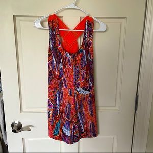 bebe romper with buttons woven back detail size 0